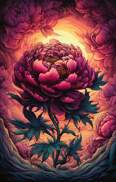11684-2230985941-masterpiece,best quality,_lora_tbh160-sdxl_0.9_,illustration,style of Dan Mumford decaying peonies.png